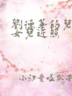 刘德华的儿子和女儿近照