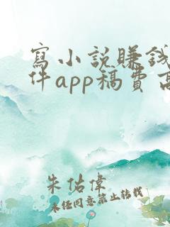 写小说赚钱的软件app稿费高
