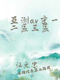 亚洲av密一区二区三区