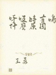 呼吸时有鸣音是什么原因