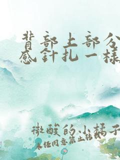 背部上部分刺痛感针扎一样