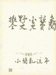 撒野小说未删版全文免费阅读