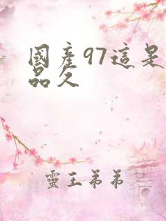 国产97这是精品久