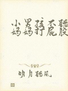 小男孩不听话被妈妈打屁股