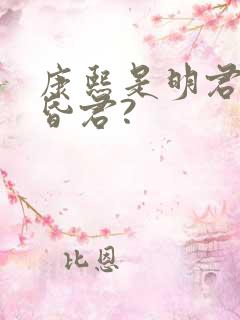 康熙是明君还是昏君?