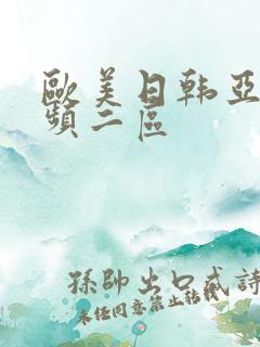 欧美日韩亚洲视频二区
