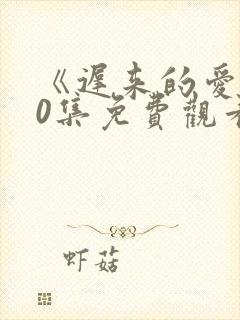《迟来的爱》60集免费观看