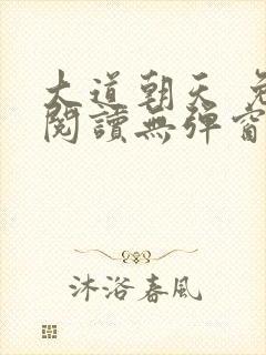 大道朝天 免费阅读无弹窗