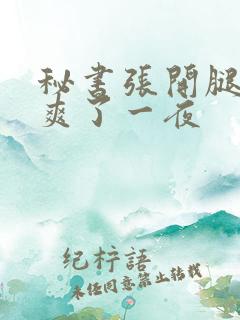 秘书张开腿让我爽了一夜