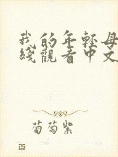 我的年轻母亲在线观看中文字幕