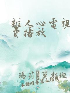 离人心电视剧免费播放 离人心电视剧免费播放