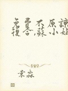 免费不原谅,不复合,苏小姐独美小说