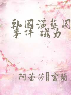 韩国演艺圈悲惨事件 磁力
