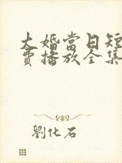 大婚当日短剧免费播放全集