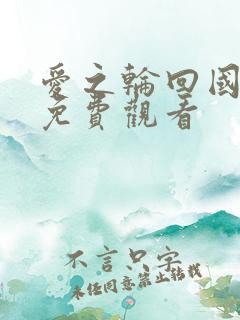 爱之轮回国语版免费观看