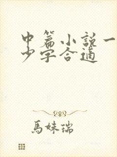 中篇小说一章多少字合适