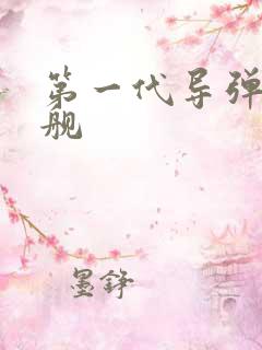 第一代导弹驱逐舰