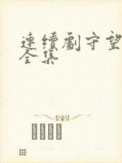 连续剧守望天空全集