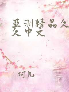 亚洲精品久久久久中文