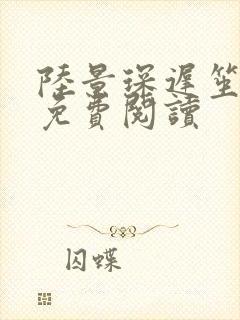 陆景琛迟笙全文免费阅读