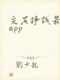 交友挣钱最快的app