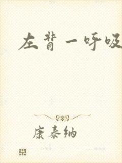 左背一呼吸就疼