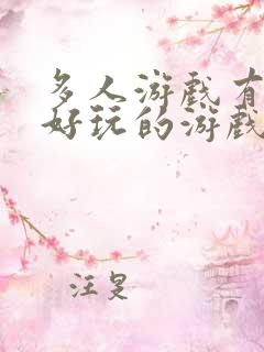 多人游戏有什么好玩的游戏