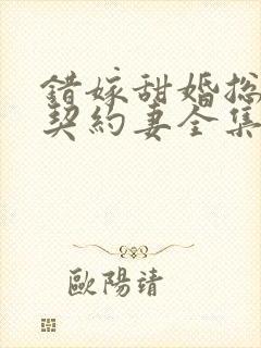 错嫁甜婚总裁的契约妻全集