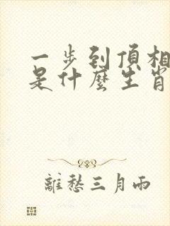 一步到顶相发财是什么生肖