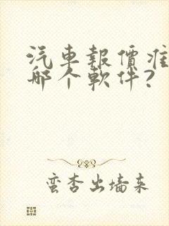 汽车报价准的是哪个软件?