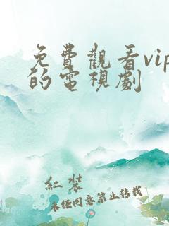免费观看vip的电视剧
