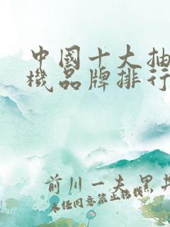 中国十大抽油烟机品牌排行榜