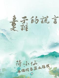 妻子的谎言江燕是谁