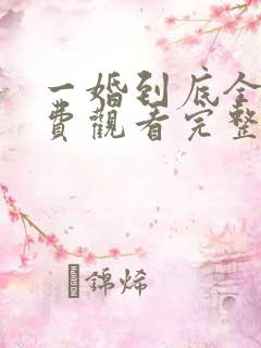 一婚到底全集免费观看完整版