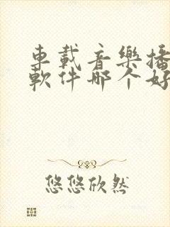 车载音乐播放器软件哪个好