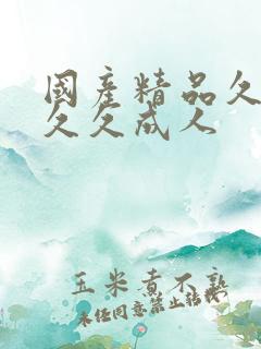 国产精品久久久久久成人