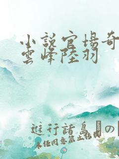 小说官场奇才刘云峰陆羽