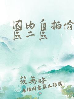 国内自拍偷拍一区二区