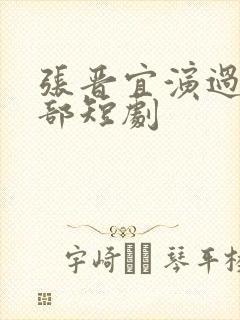 张晋宜演过的全部短剧