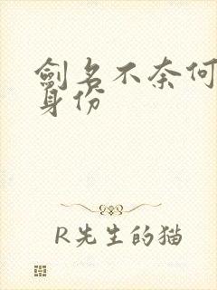 剑名不奈何宫惟身份