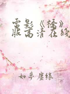 电影《桥》完整版高清在线播放视频
