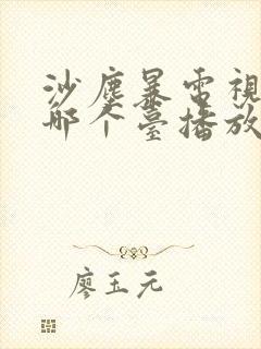 沙尘暴电视剧在哪个台播放的