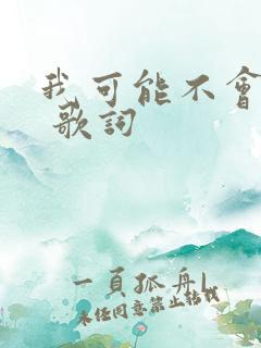 我可能不会爱你 歌词