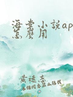 海棠小说app怎么用