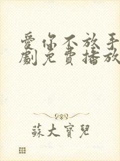 爱你不放手电视剧免费播放