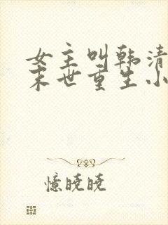女主叫韩清夏的末世重生小说
