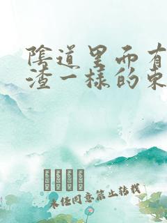 阴道里面有豆腐渣一样的东西,还痒