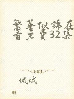 繁华似锦在线观看免费32集