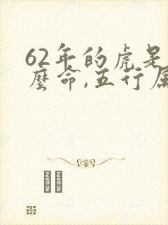 62年的虎是什么命,五行属性