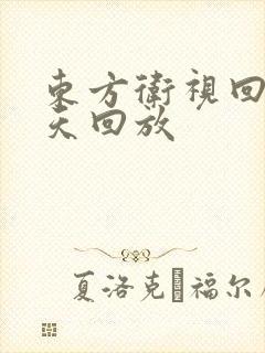 东方卫视回看昨天回放